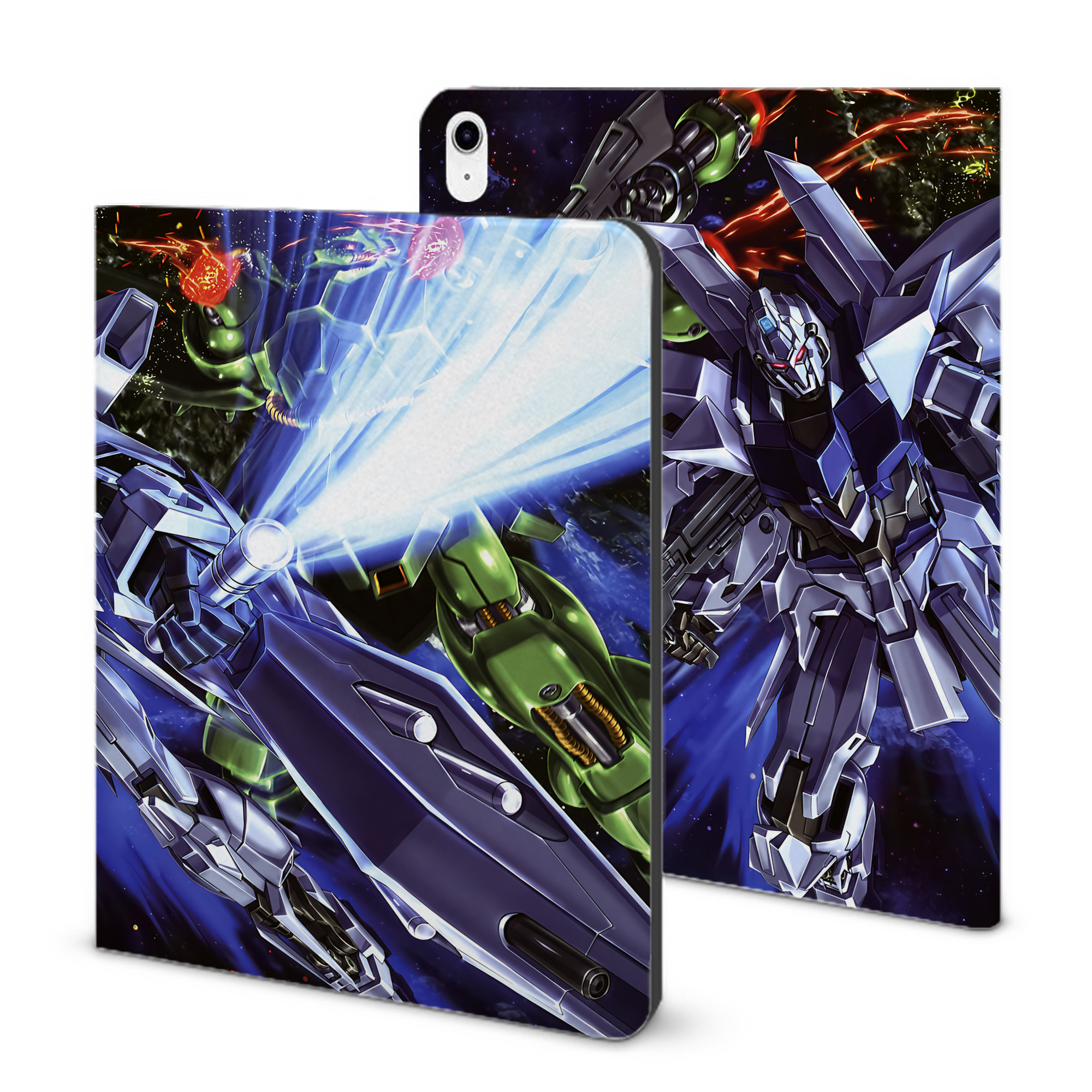 （画像用） 機動戦士ガンダム Mobile Suit Gundam IPad ケース ブック型 PUレザー TPU 耐衝撃 軽量 薄型 ペン収納なし 全面保護 IPad 各モデル対応